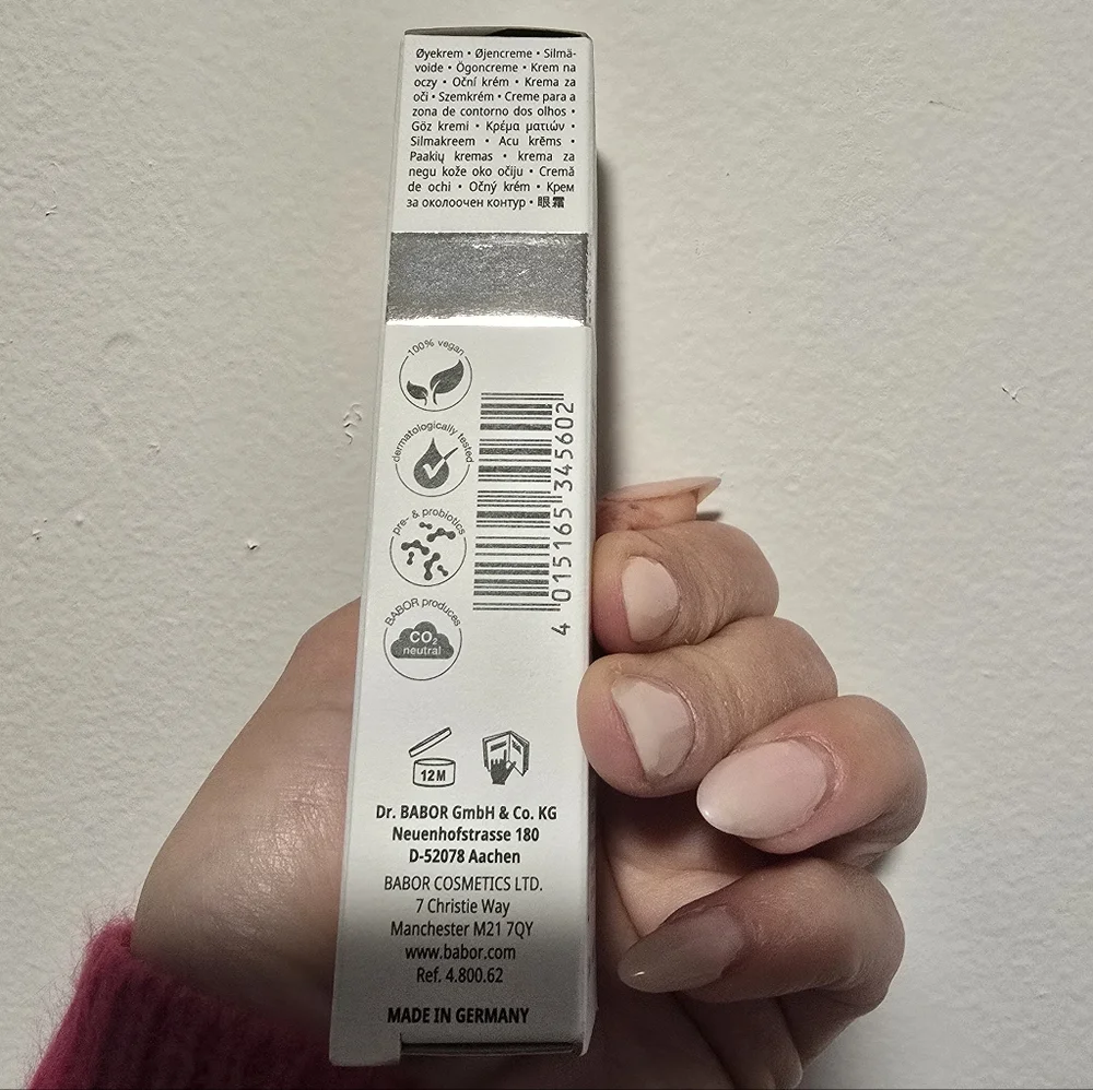 NIB $99 BABOR DOCTOR BABOR Cleanformance Awakening Eye Cream Eye Care, 15 ml - Picture 7 of 7